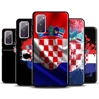 Хърватия герб флаг случай за Samsung Galaxy S22 Ultra S20 FE S8 S9 S10 e Забележка 10 плюс бележка 20 S21 Ultra Coque