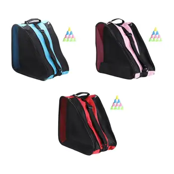 Portable ролкови кънки чанта дишаща лед скейт чанта висок капацитет защитни съоръжения унисекс кънки обувки чанта за съхранение за момче момиче