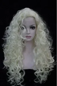 Дамска перука Вълнообразна къдрава перука Дамска перука с дълга коса Сребърни бели перуки