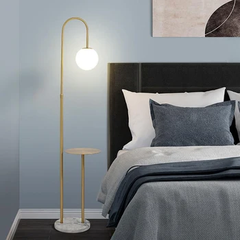 Модерна кристална подова лампа проста спалня нощно фоайе светлина луксозен хол вертикална LED настолна лампа домашен декор подови лампи