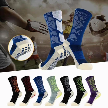 Футболни чорапи Мъжки средни крака Професионални удебелени кърпи Отдолу Чорапи в средата на краката Неплъзгащи се футболни чорапи Чорапи Устойчиви на износване чорапи